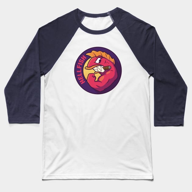 The Flying Hellfish Baseball T-Shirt by tvshirts